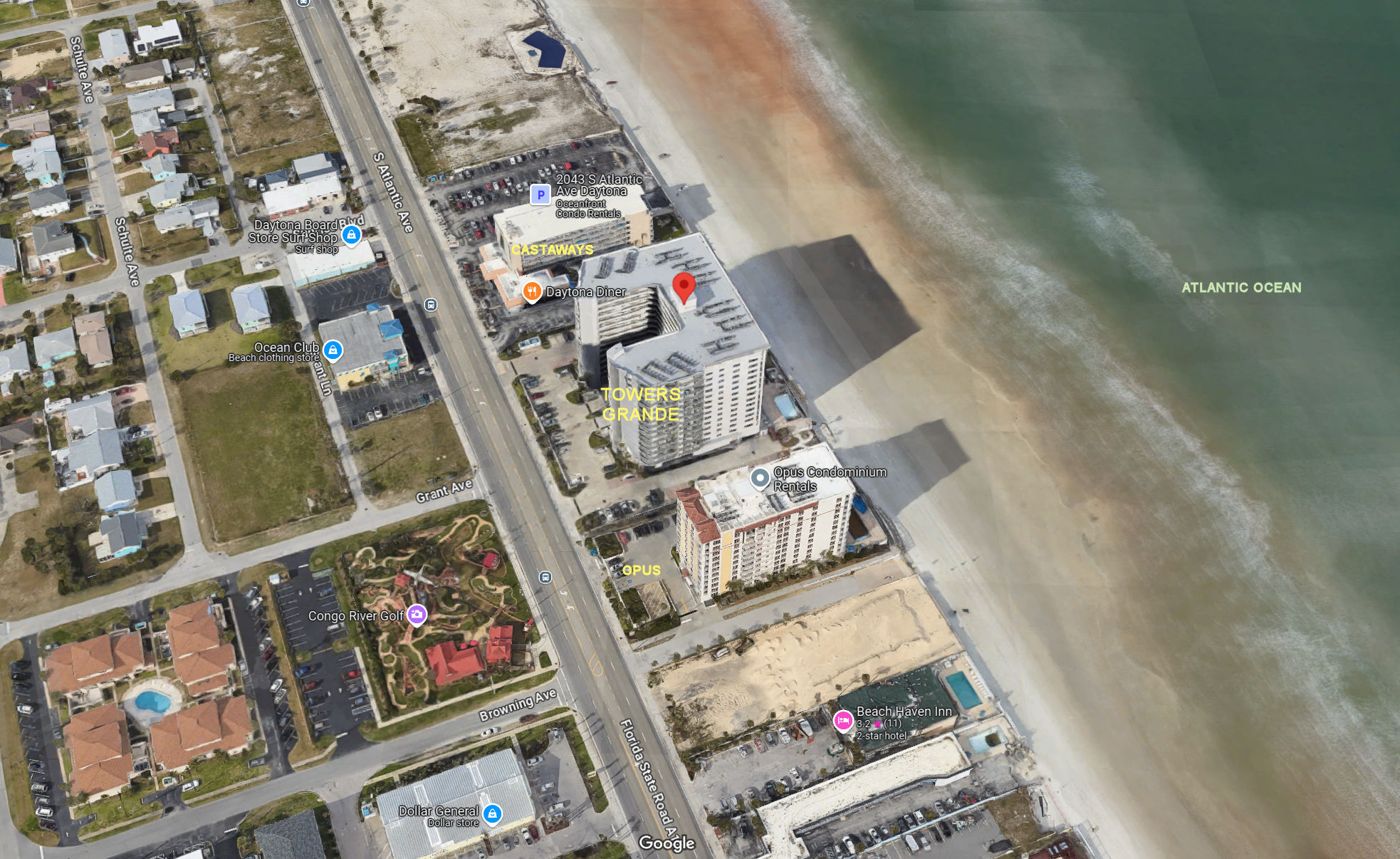 Aerial photo of Towers Grande