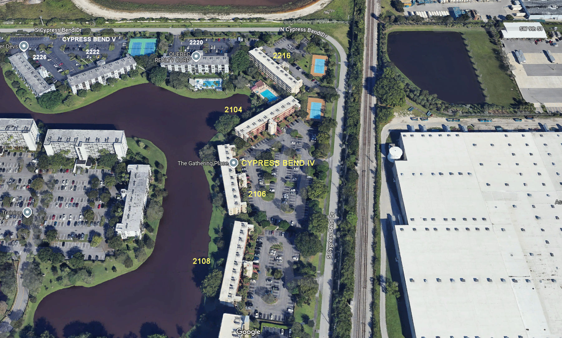 Aerial photo of Cypress Bend IV (2104 2106 2108&2216)