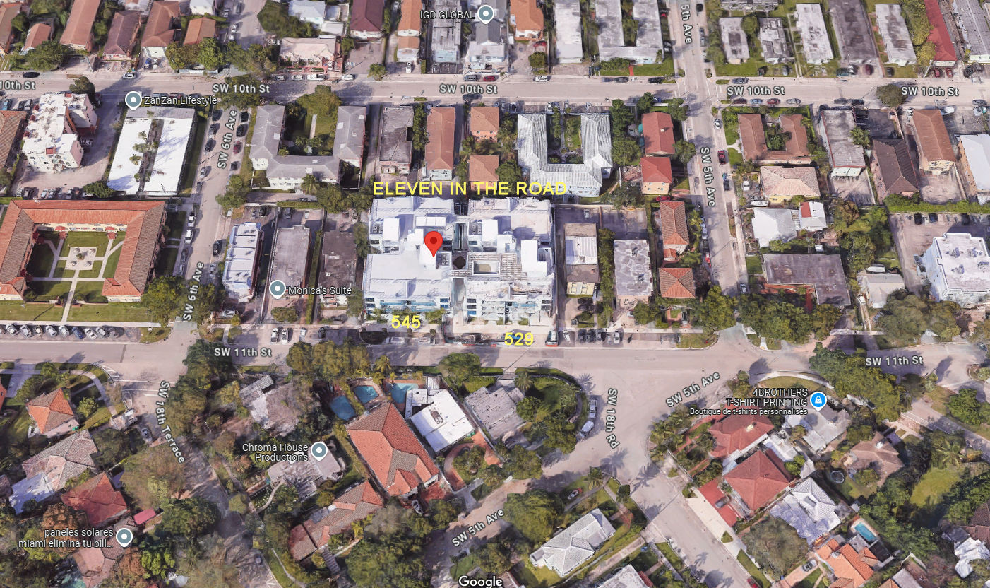 Aerial photo of Eleven in the Roads