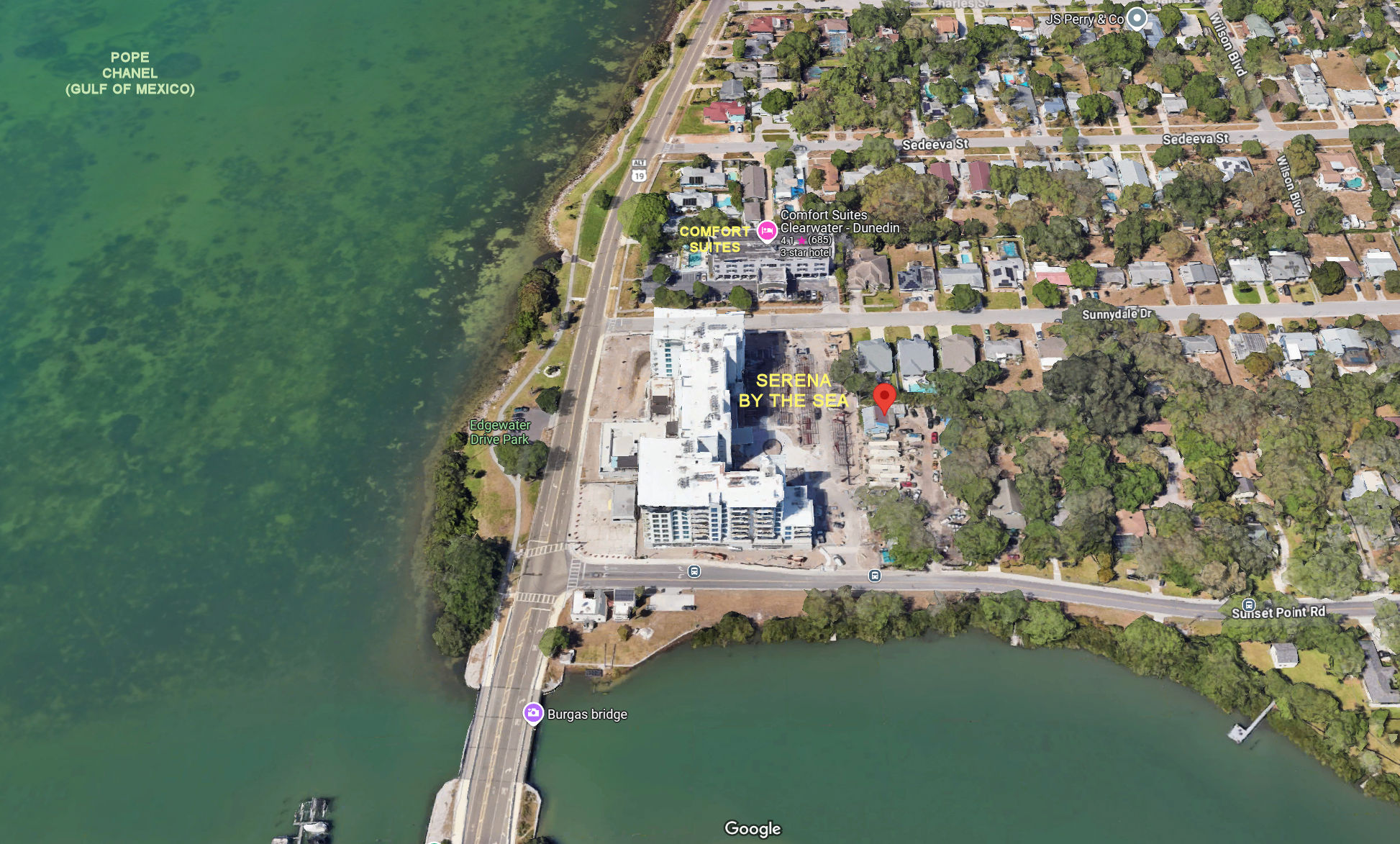 Aerial photo of Serena by the Sea