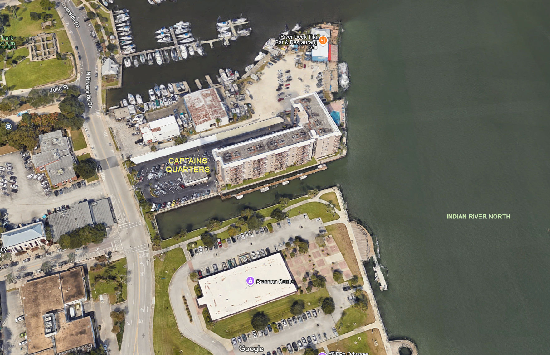 Aerial photo of Captains Quarters