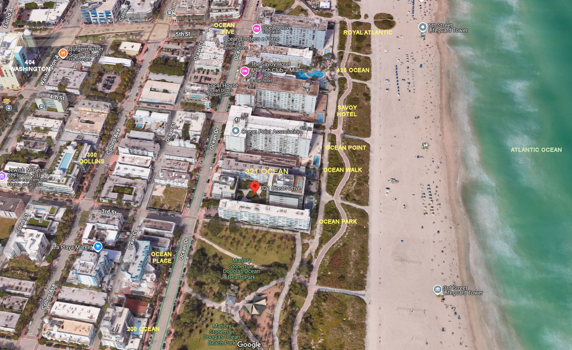 Aerial photo of 321 Ocean