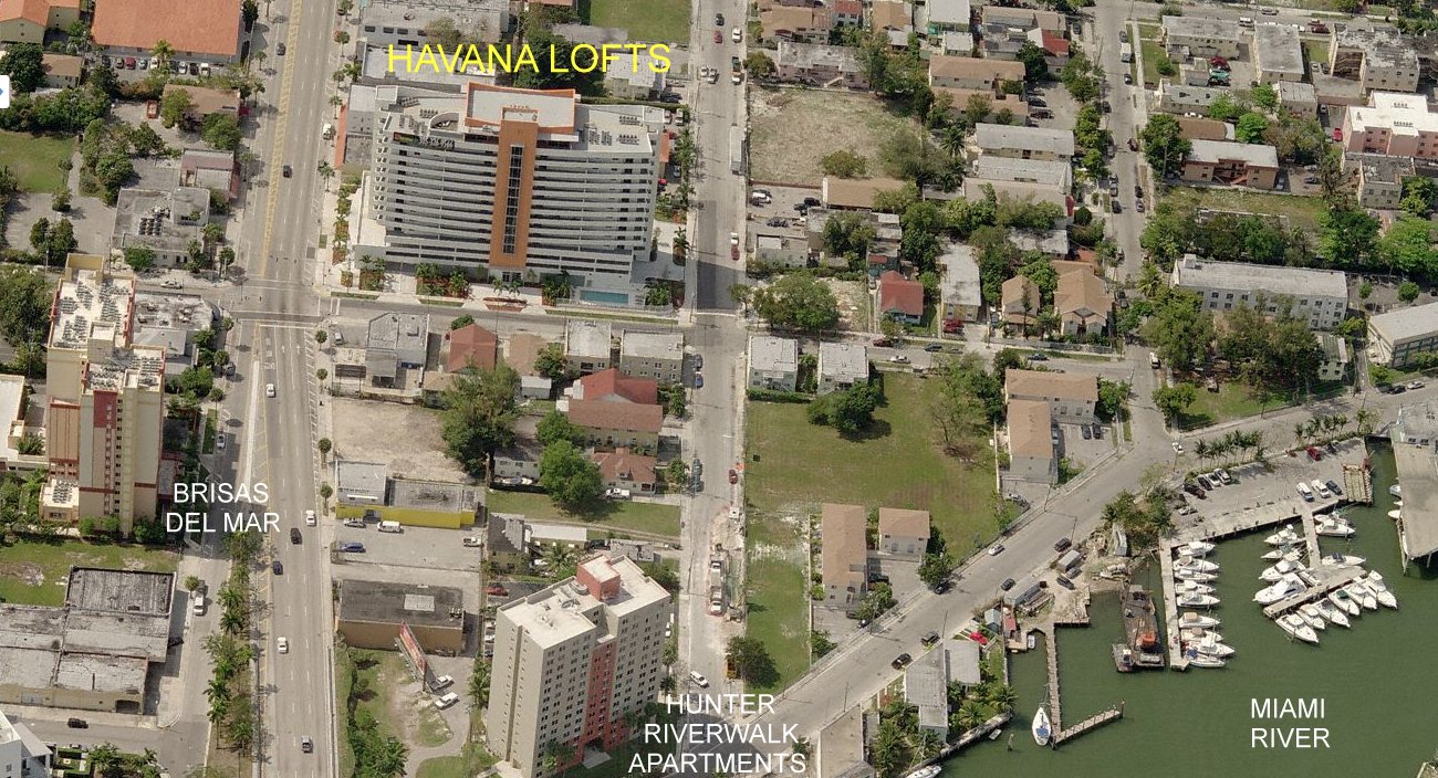 Aerial photo of Havana Lofts