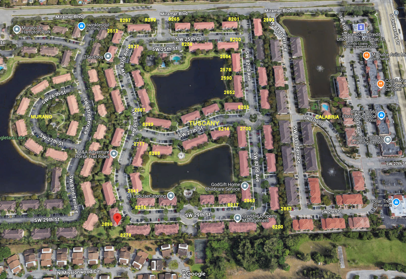 Aerial photo of Tuscany