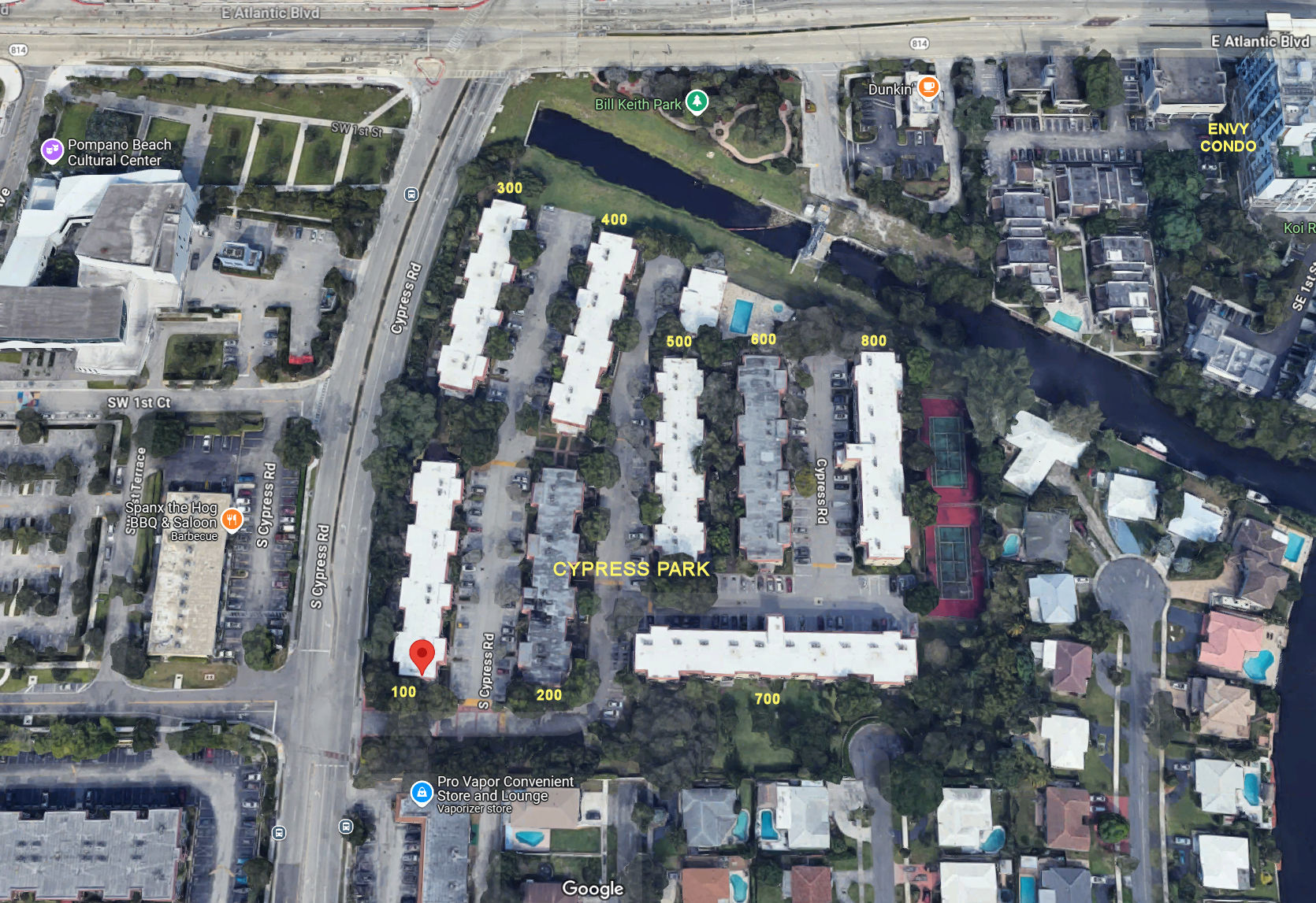 Aerial photo of Cypress Park