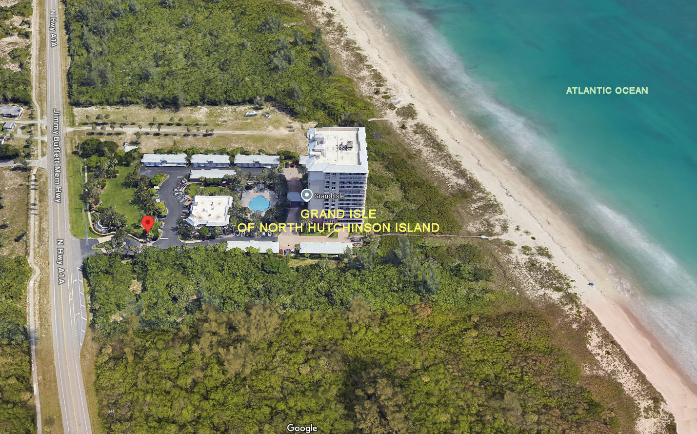 Aerial photo of Grand Isle of North Hutchinson Island