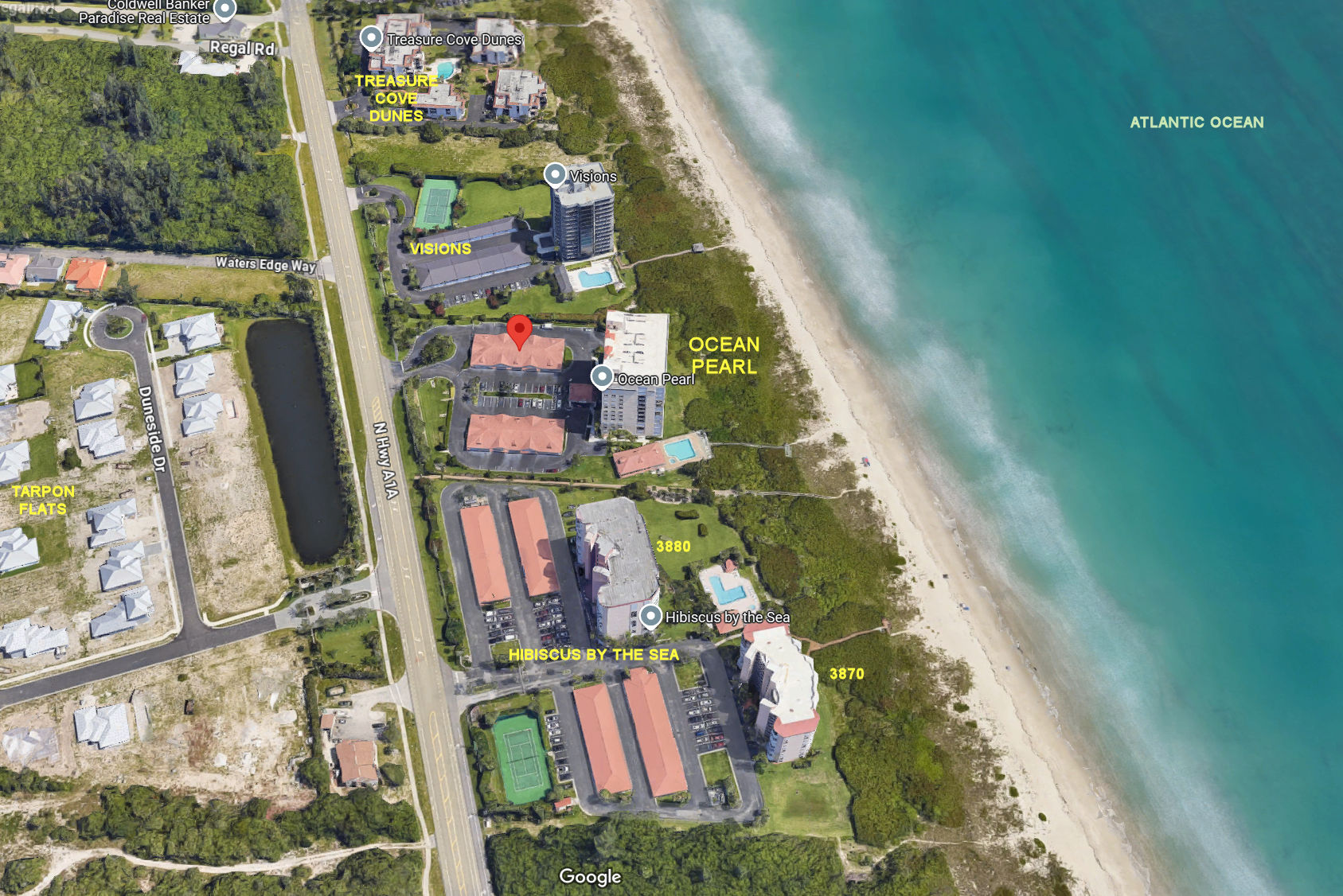 Aerial photo of Ocean Pearl