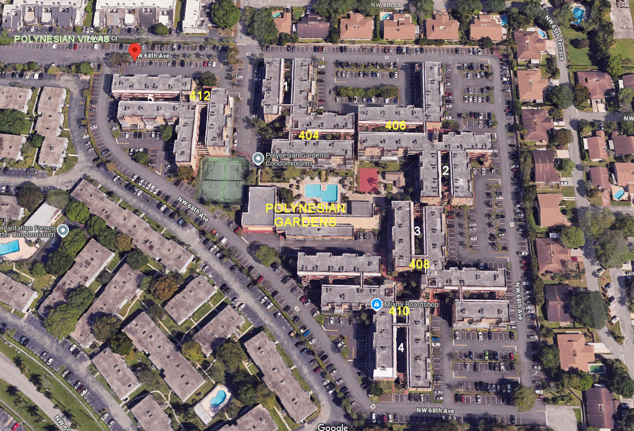 Aerial photo of Polynesian Gardens 4