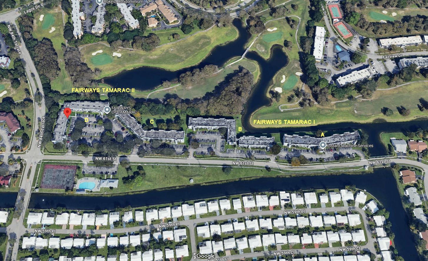 Aerial photo of Fairways of Tamarac I&II