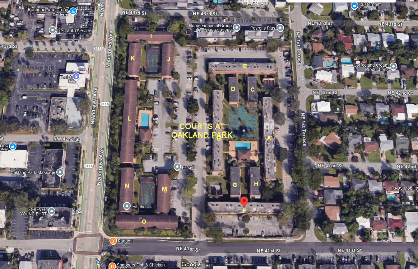 Aerial photo of Courts at Oakland Park