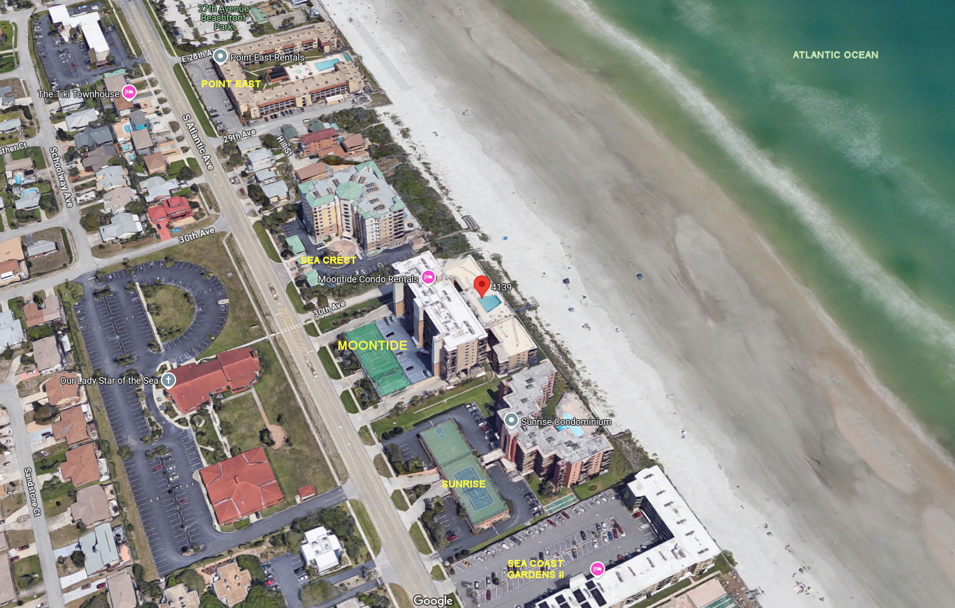 Aerial photo of Moontide