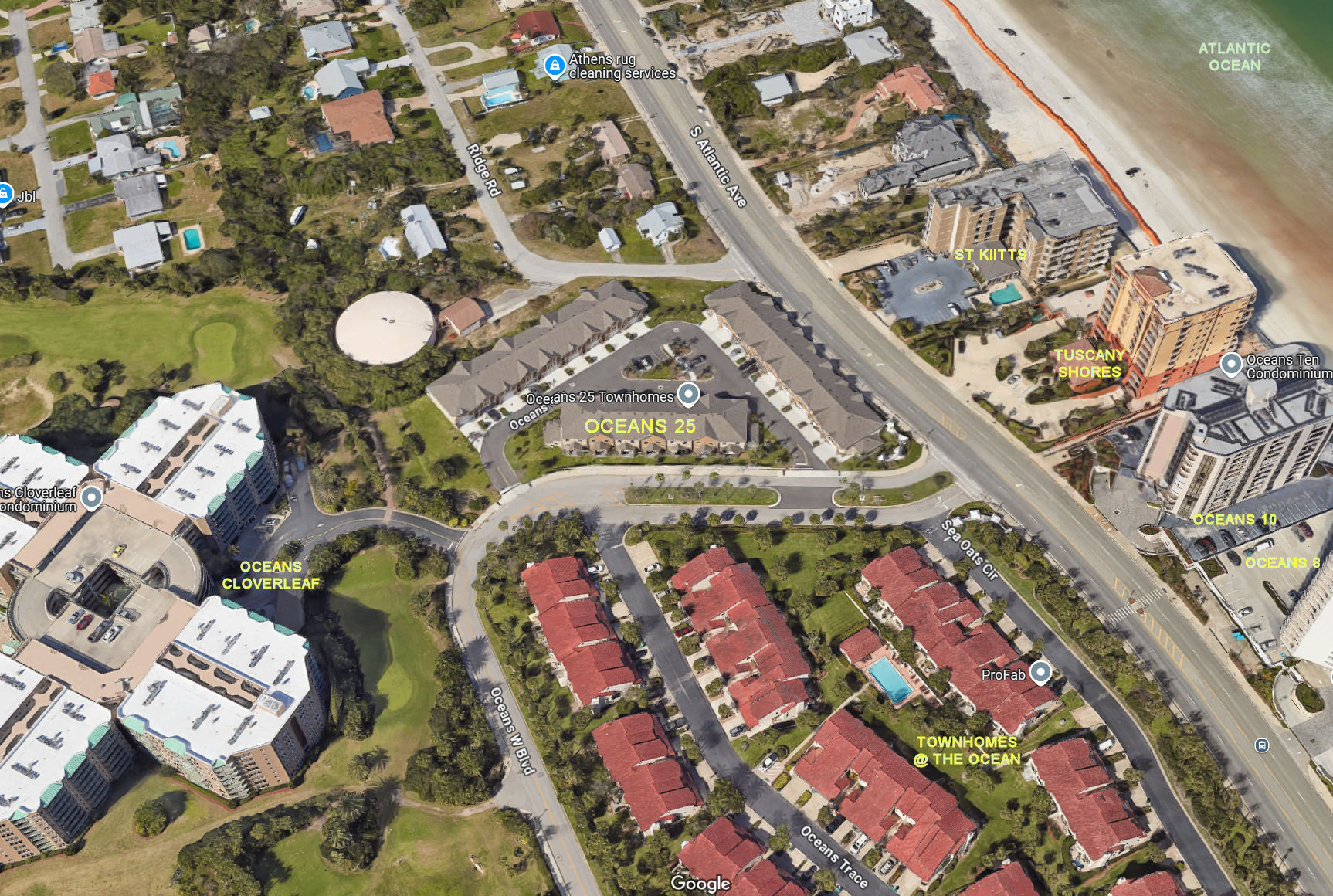 Aerial photo of Oceans 25