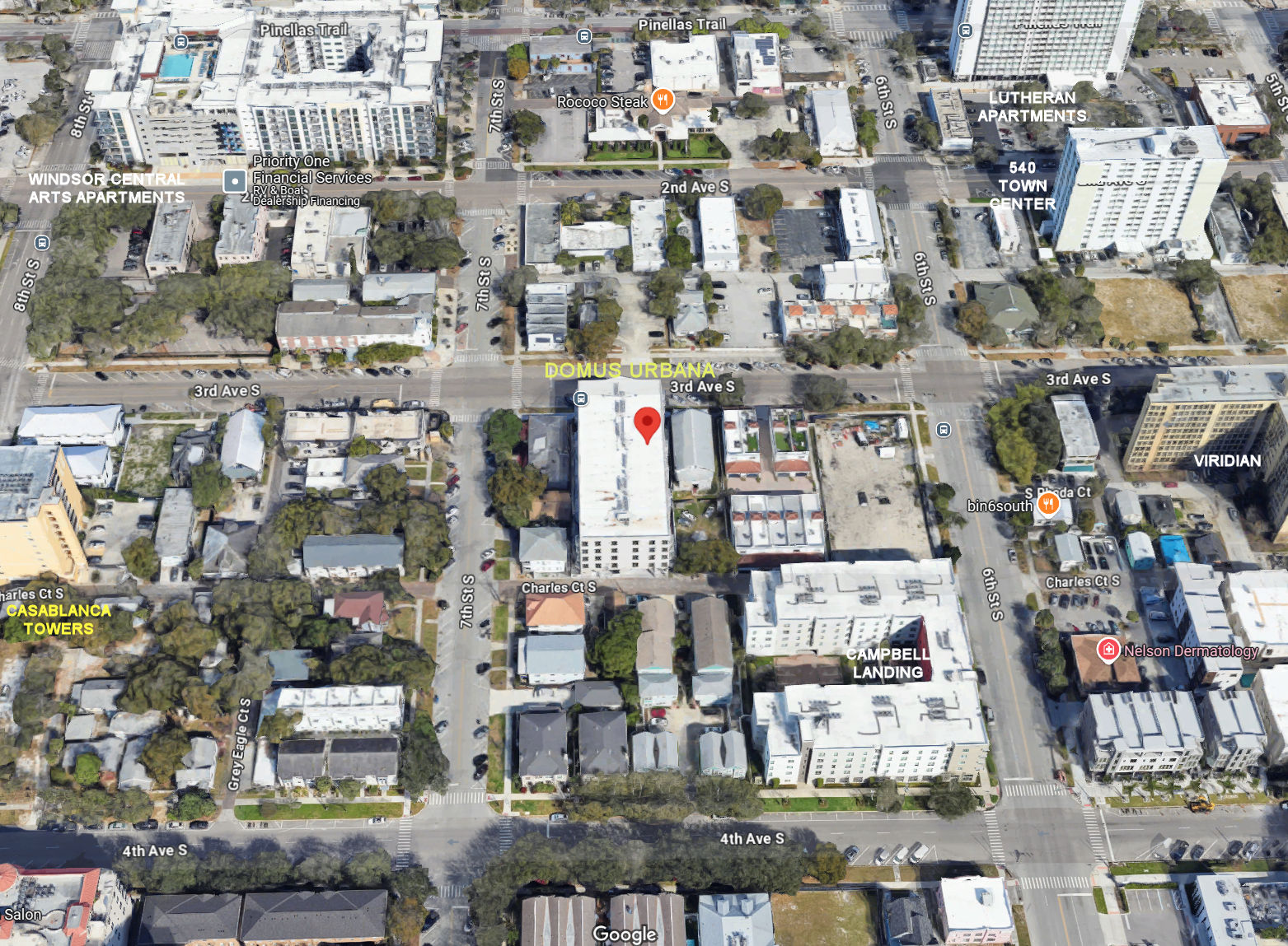 Aerial photo of Domus Urbana