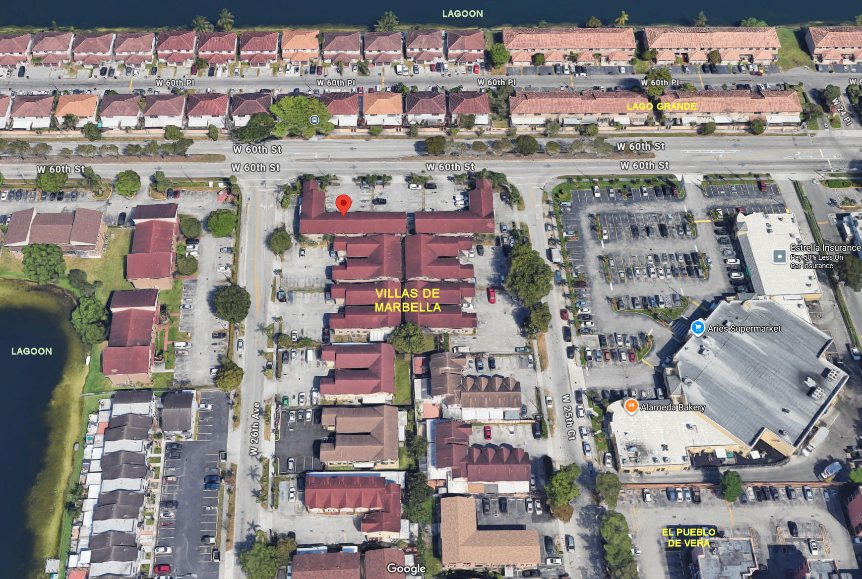 Aerial photo of Villas de Marbella