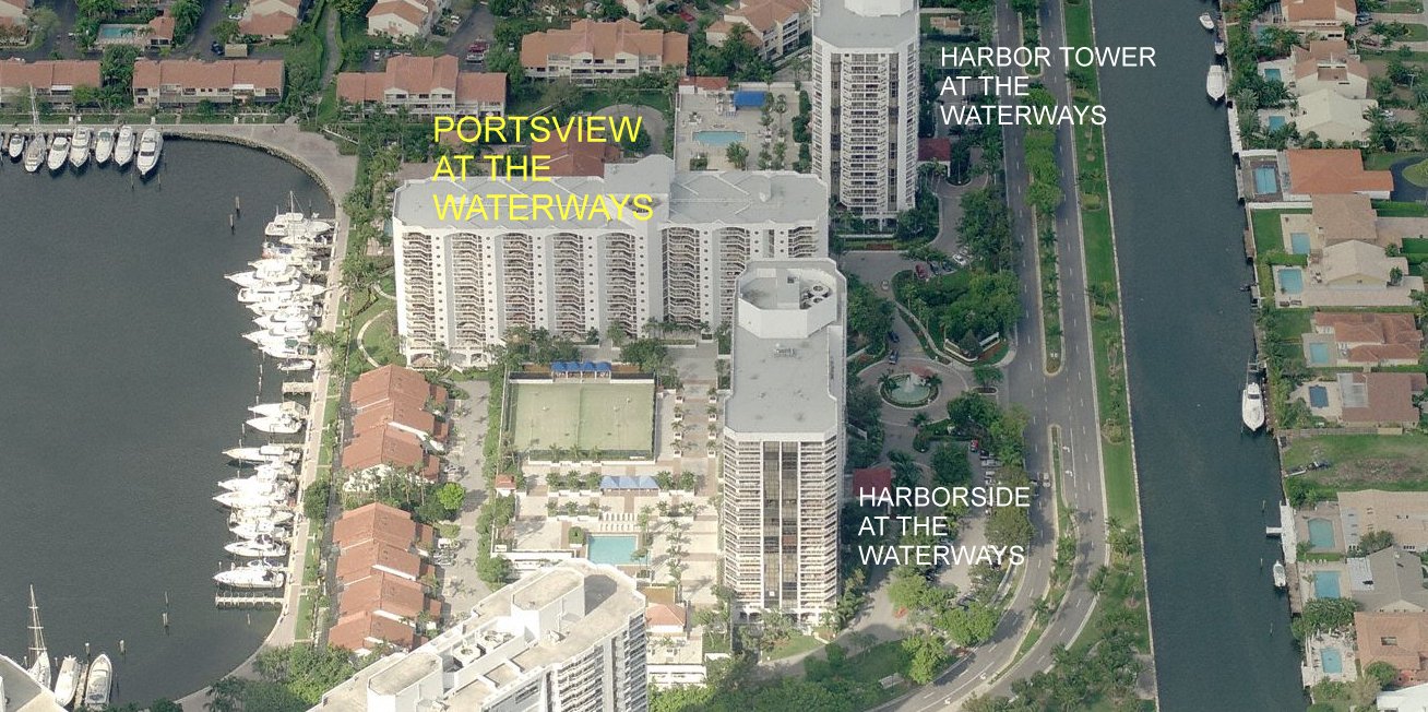 Aerial photo of Portsview Waterways