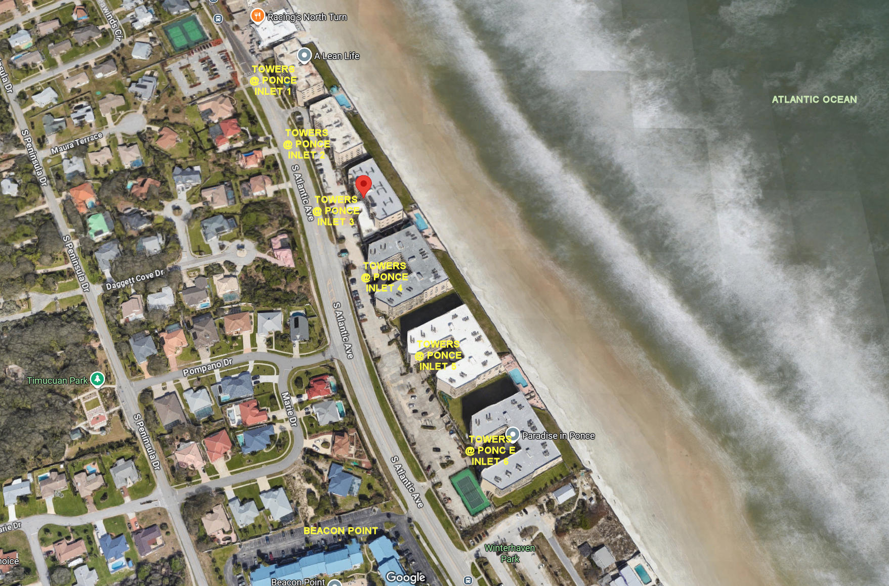 Aerial photo of Towers at Ponce Inlet I