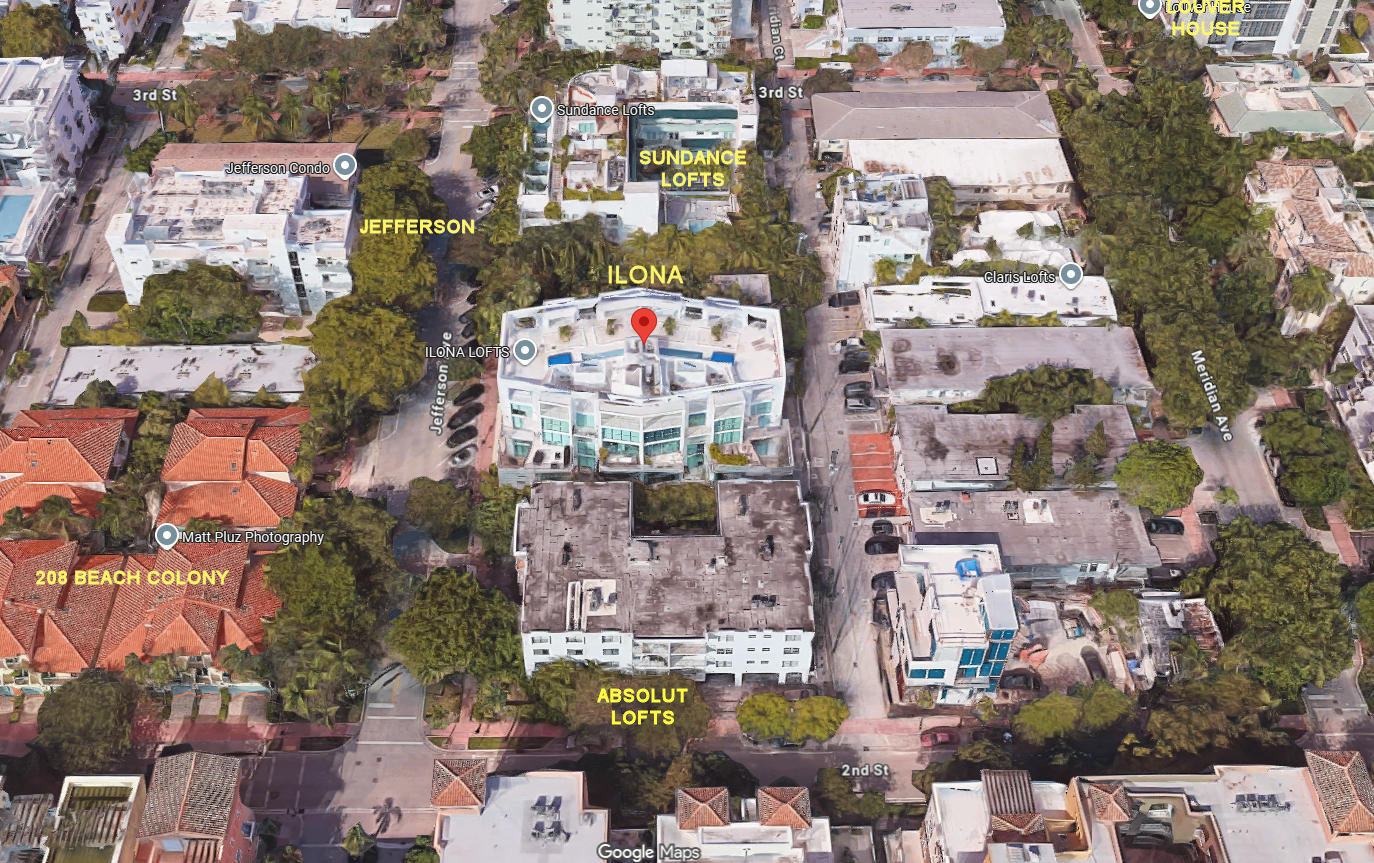 Aerial photo of Ilona Lofts