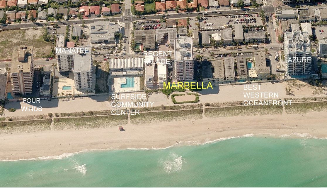 Aerial photo of Marbella Surfside