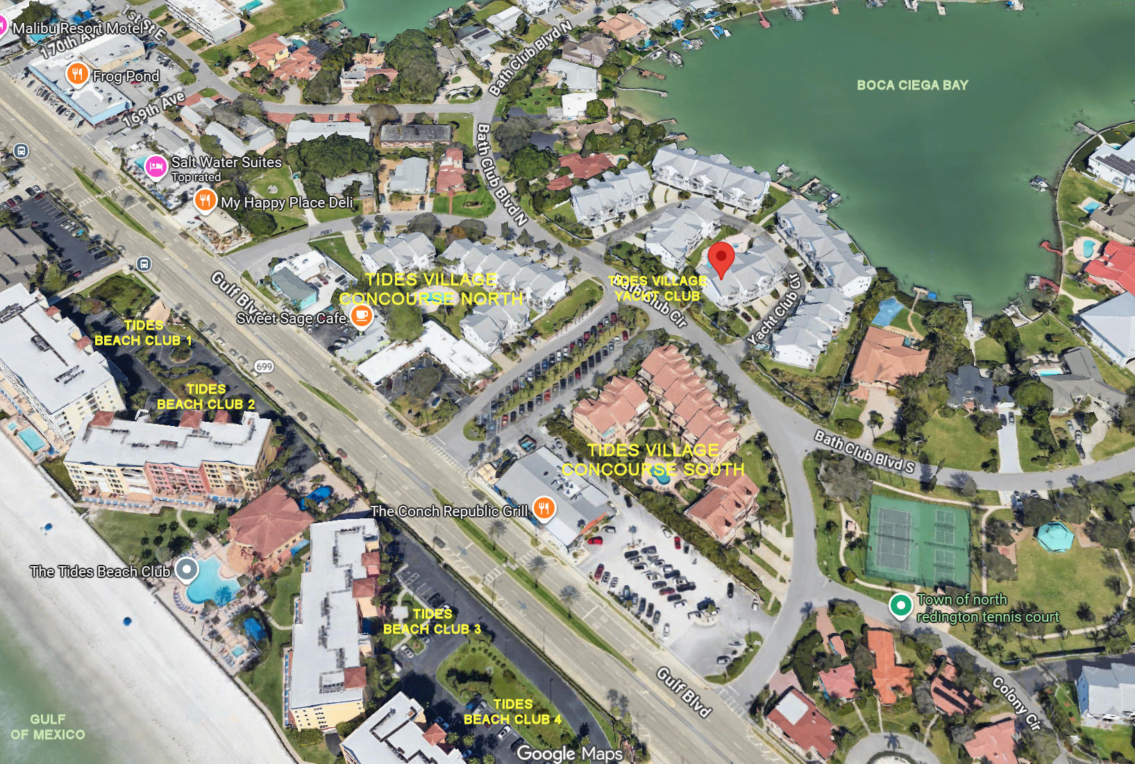 Aerial photo of Tides Village - Concourse North & South