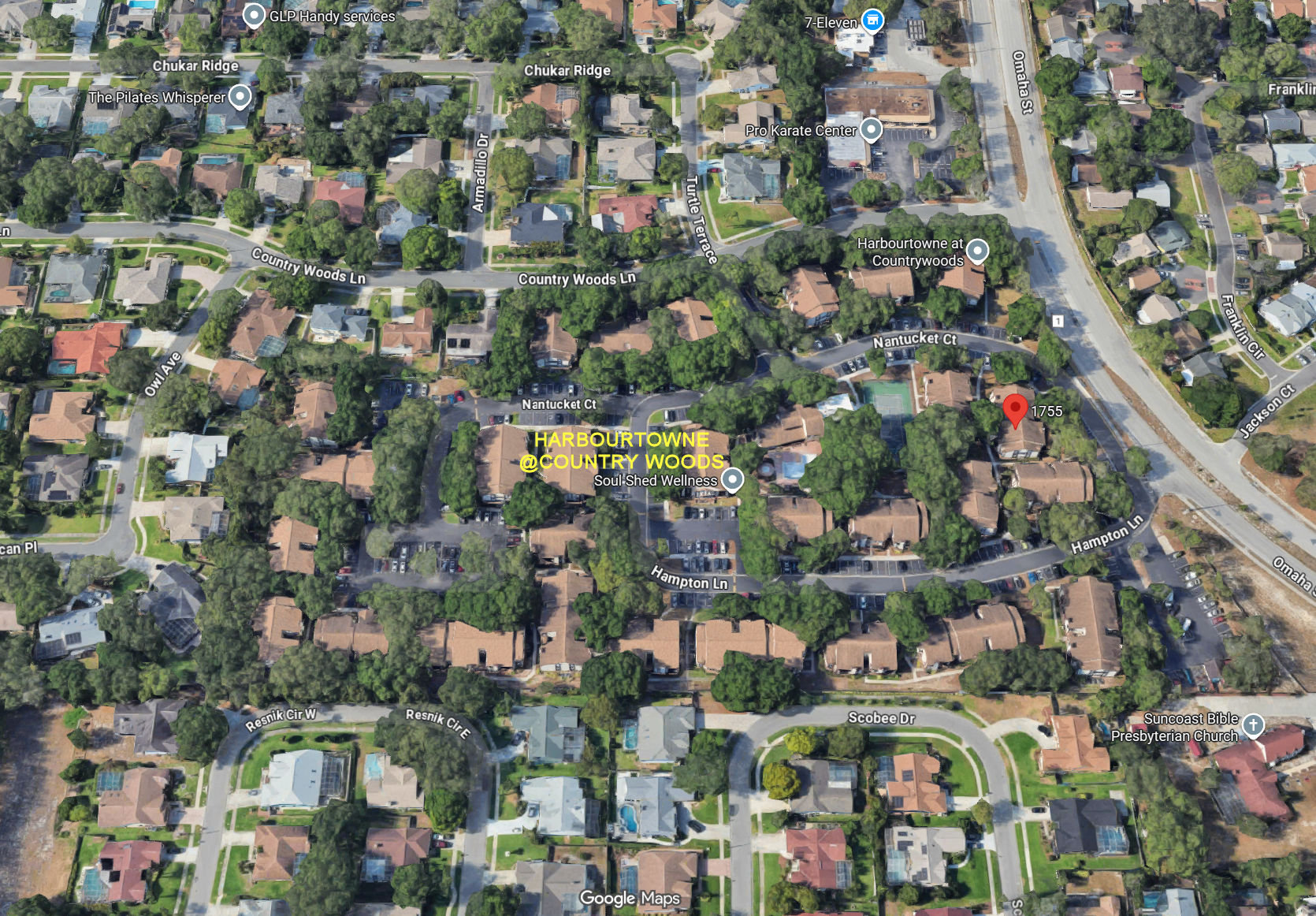 Aerial photo of Harbourtowne at Country Woods