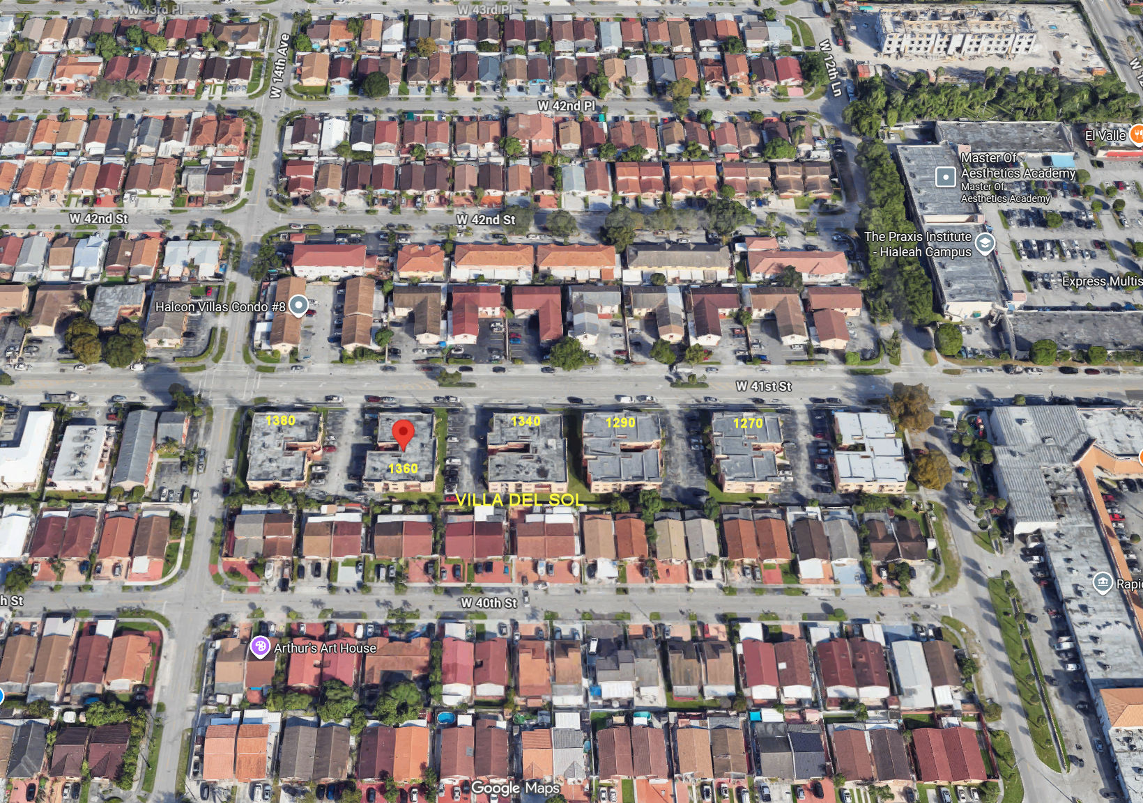 Aerial photo of Villas del Sol