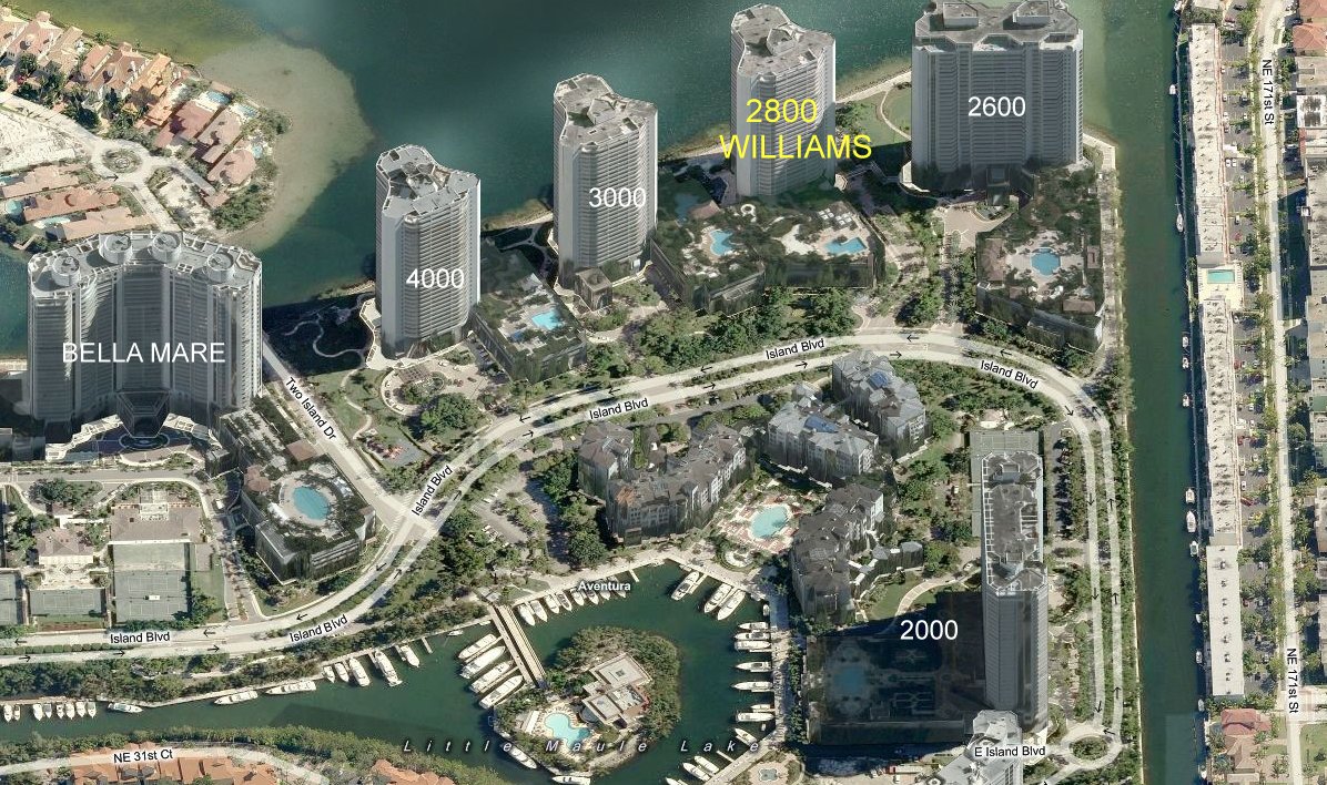 Aerial photo of 2800 Williams Island