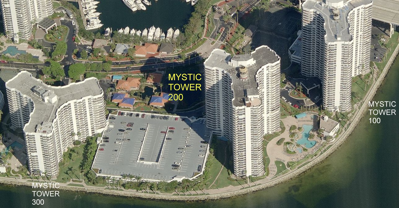 Aerial photo of Mystic Pointe Tower 200