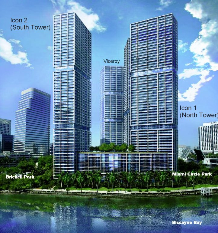 Aerial photo of Icon 2 (South Tower)