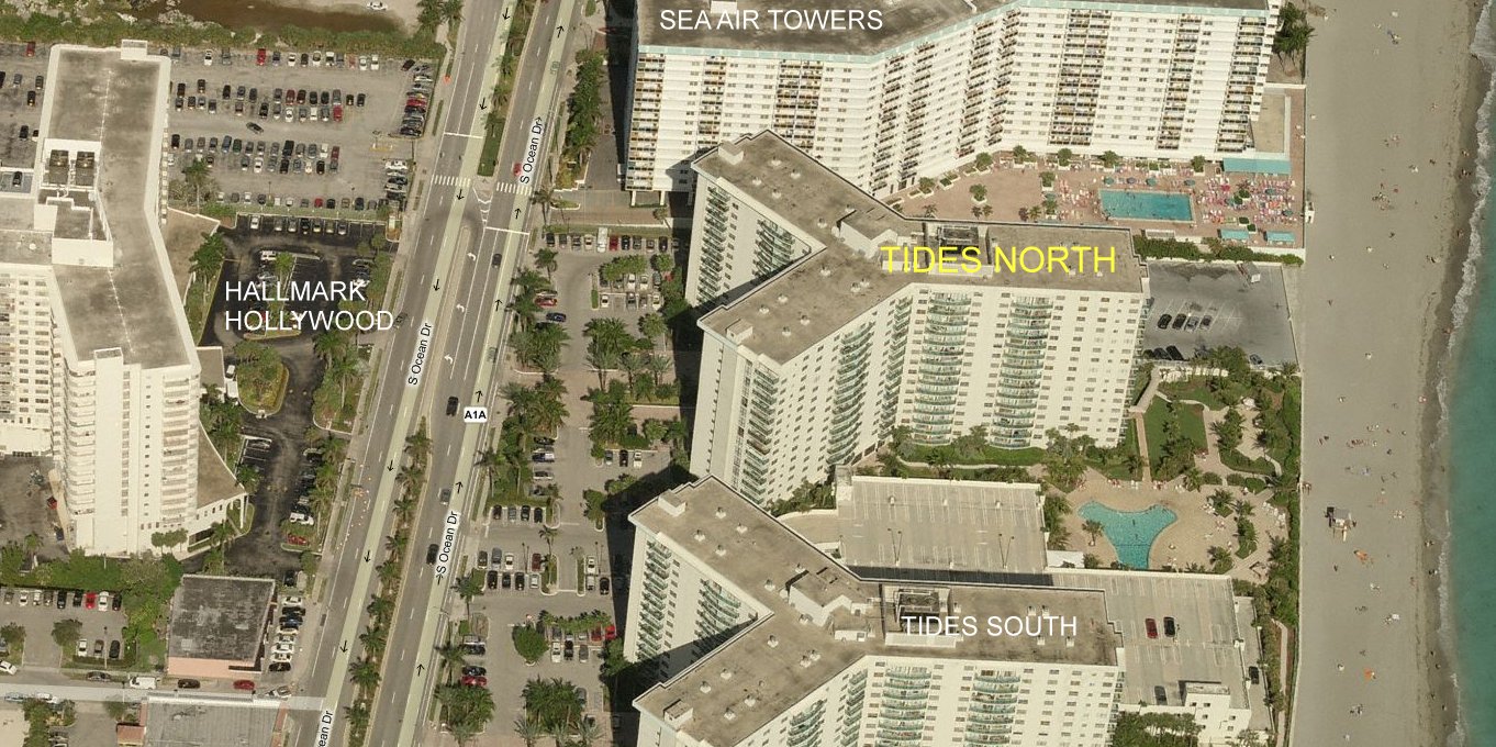 Aerial photo of Tides (North)