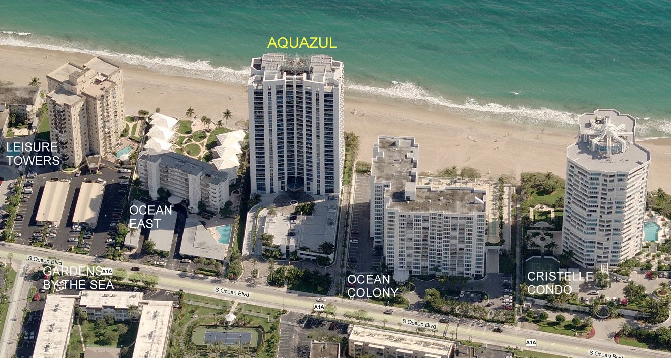 Aerial photo of Aquazul