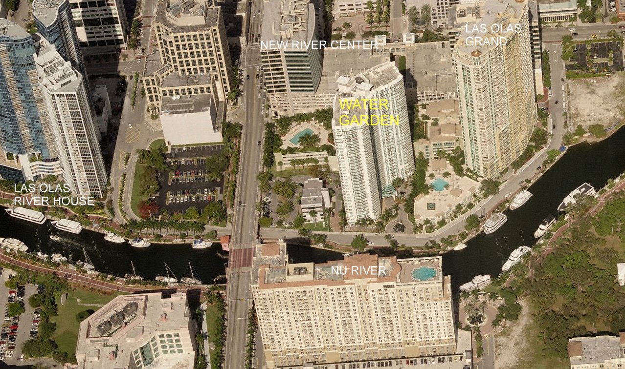 Aerial photo of Water Garden