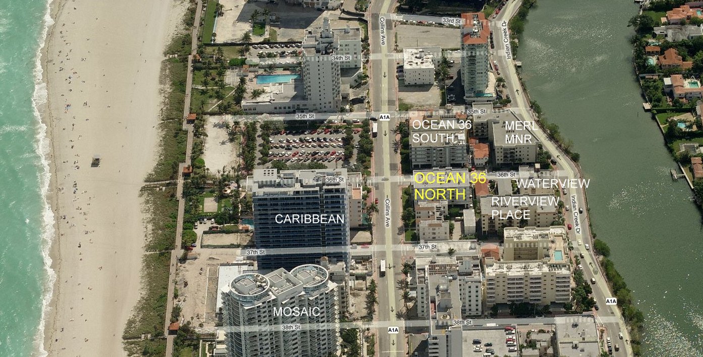 Aerial photo of Ocean36 North