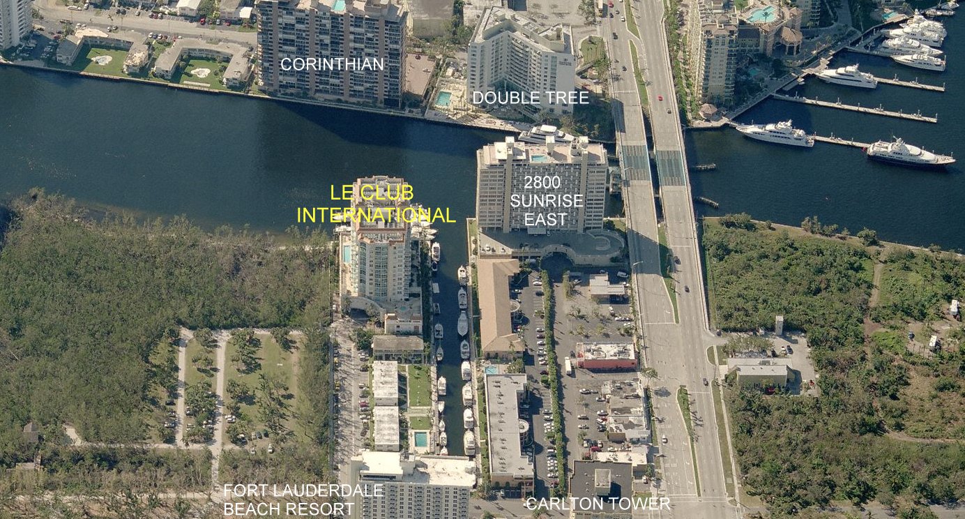 Aerial photo of Le Club International