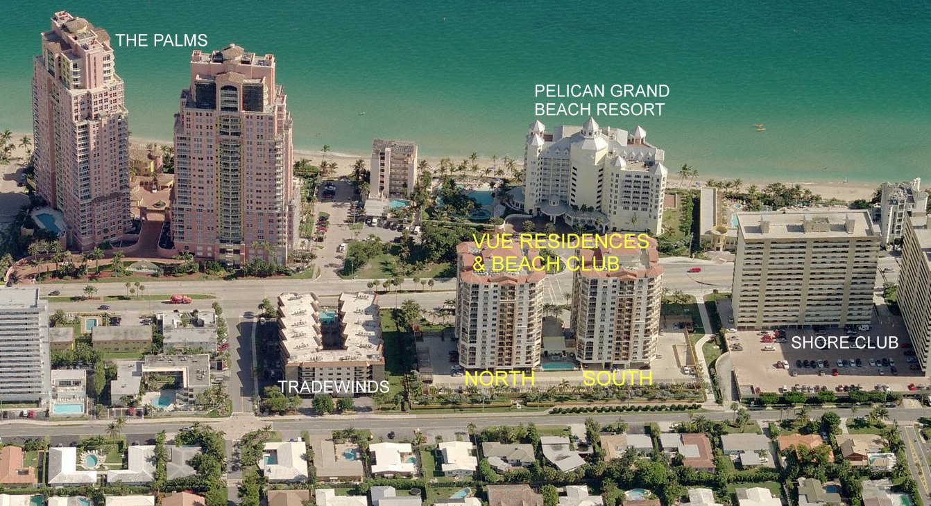 Aerial photo of Vue Residences North