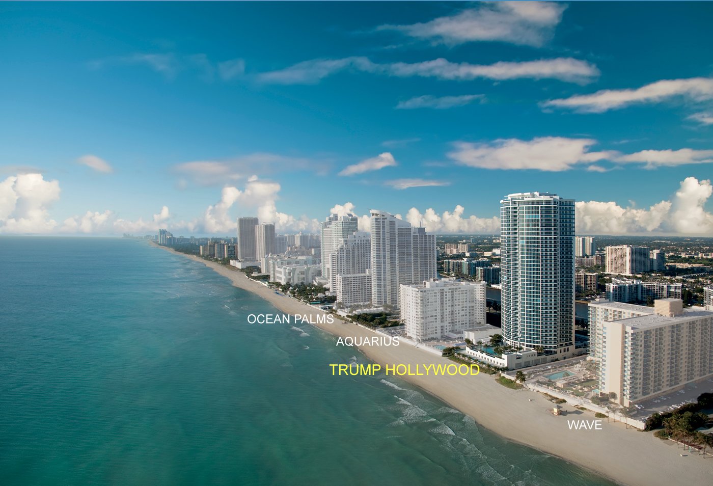 Aerial photo of Trump Hollywood