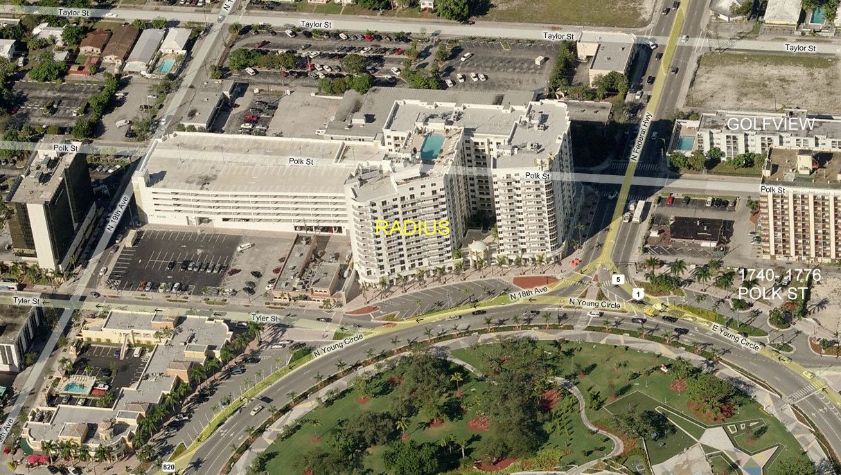 Aerial photo of Radius