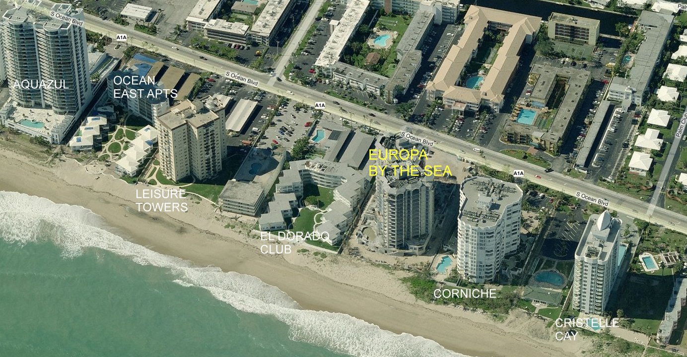 Aerial photo of Europa by the Sea