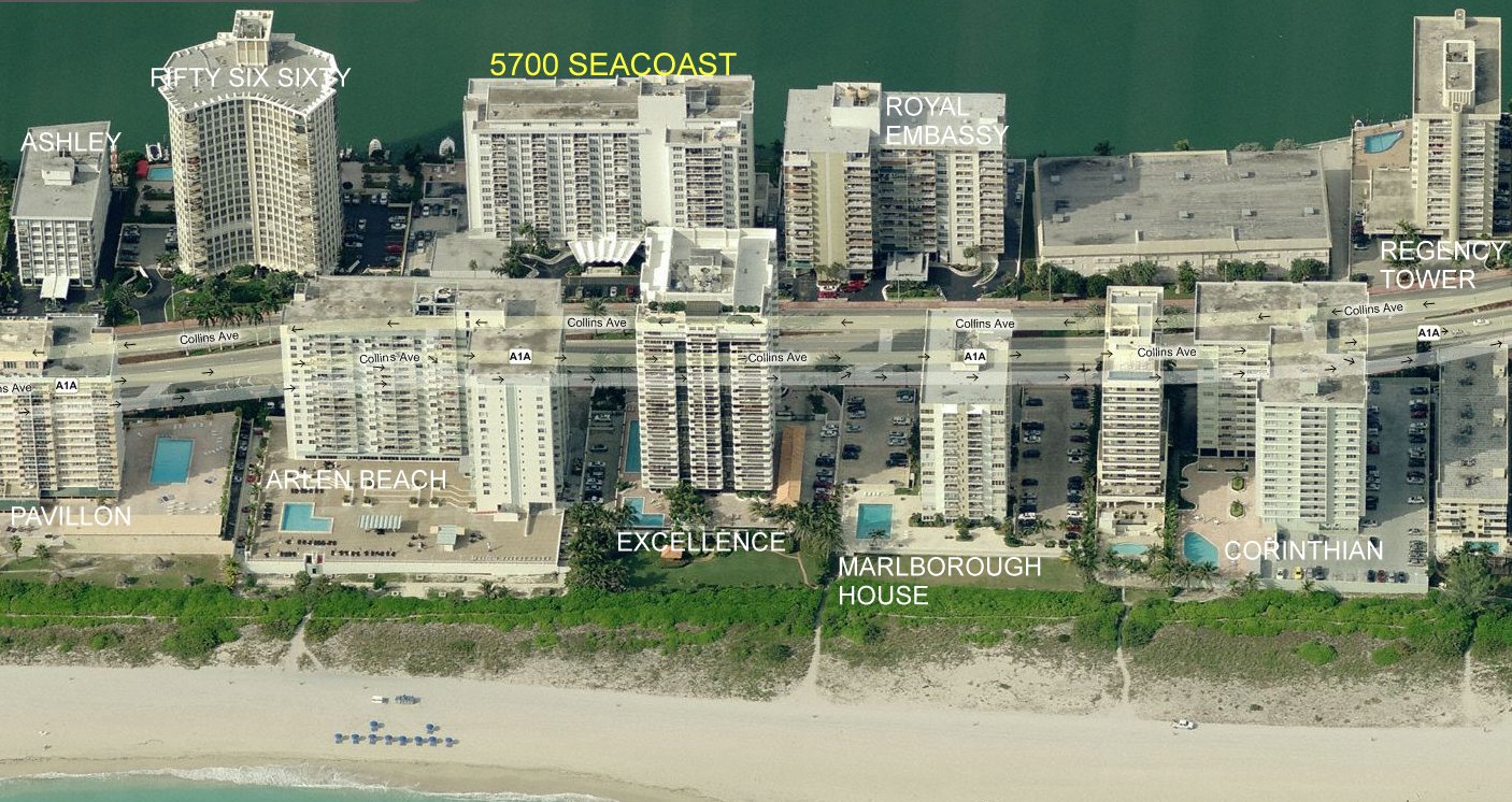 Aerial photo of 5700 Seacoast