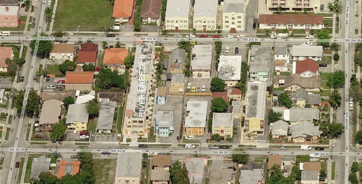 Aerial photo of River Breeze II