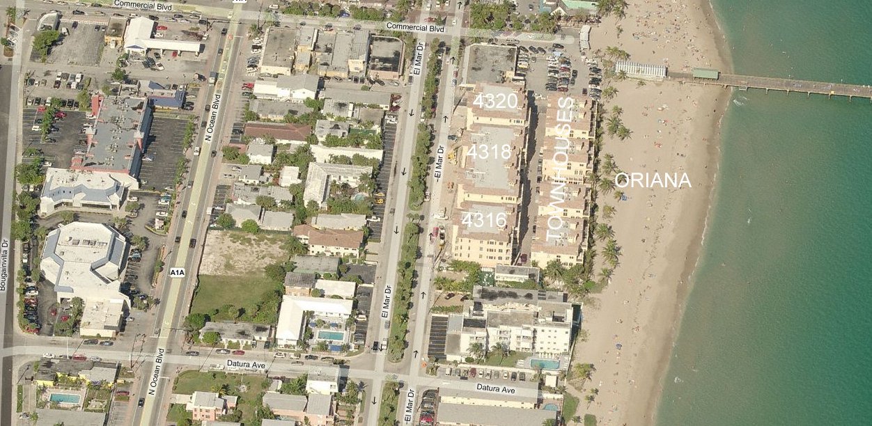 Aerial photo of Oriana