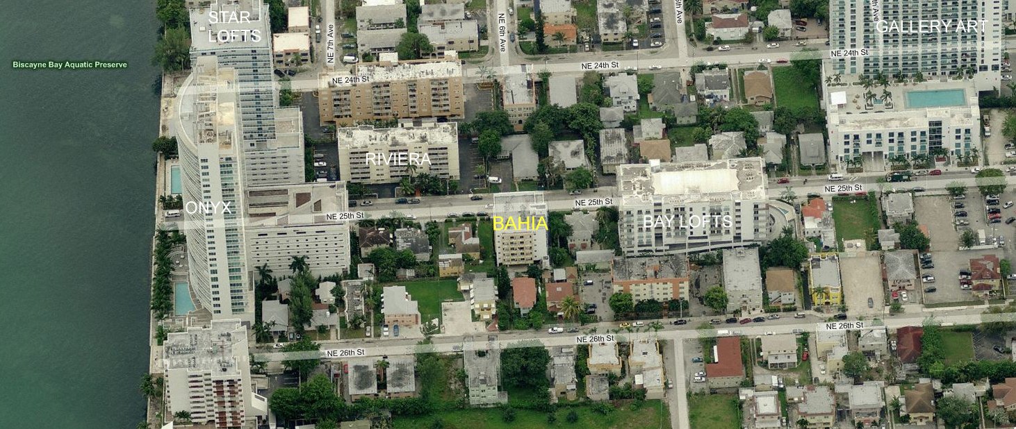 Aerial photo of Bahia Biscayne