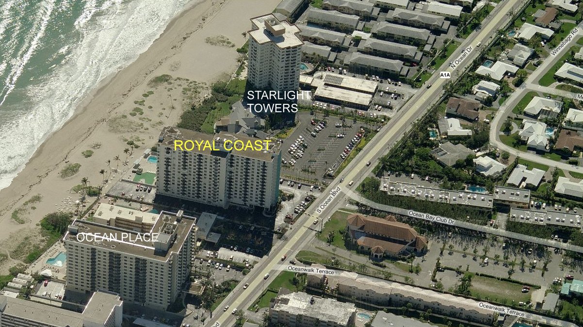 Aerial photo of Royal Coast