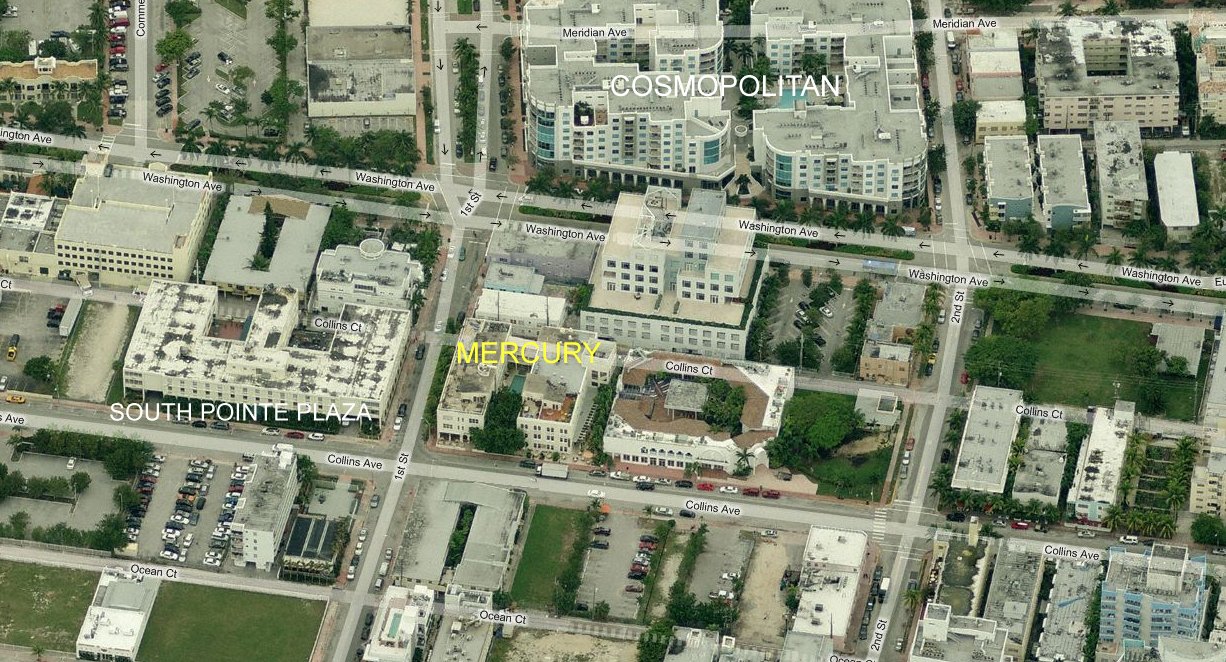 Aerial photo of Mercury South Beach