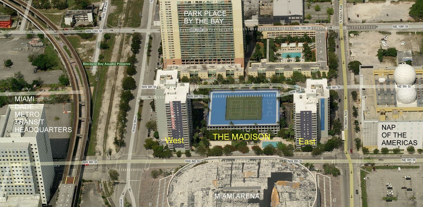 Aerial photo of Madison (East & West)