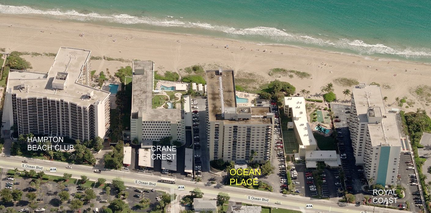 Aerial photo of Ocean Place