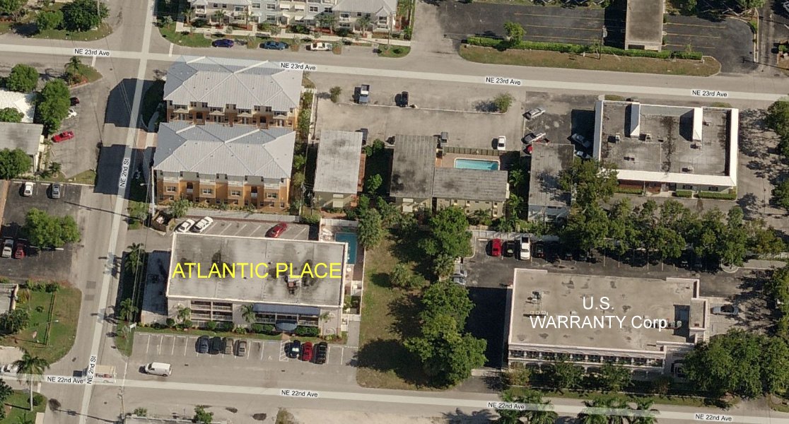 Aerial photo of Atlantic Place