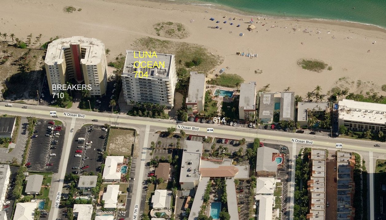 Aerial photo of Luna Ocean