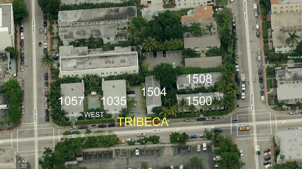 Aerial photo of Tribeca