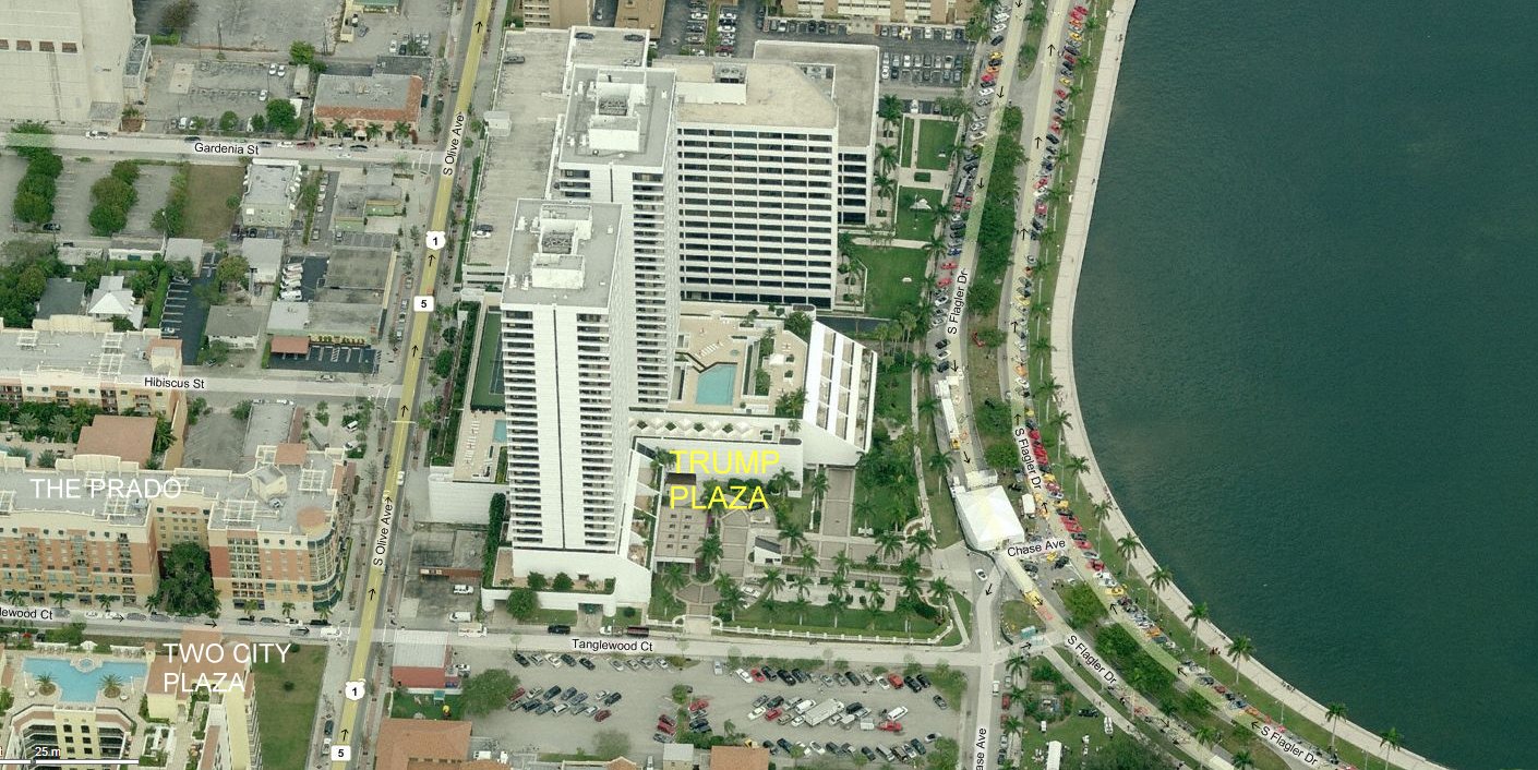 Aerial photo of Trump Plaza