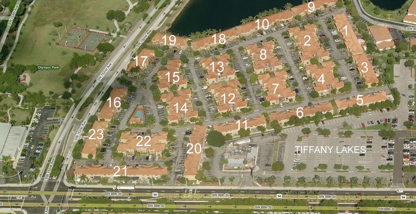 Aerial photo of Tiffany Lakes